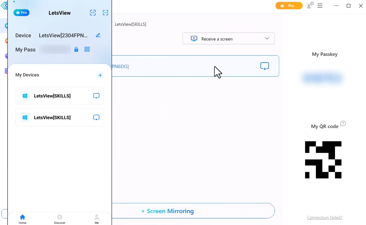 LetsView iOS screen mirroring