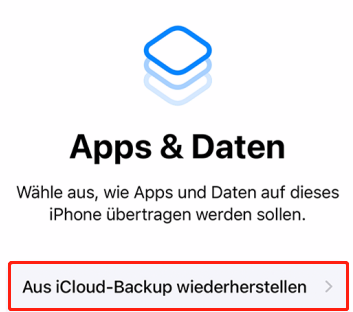 daten von iphone zu iphone übertragen ohne schnellstart mit icloud