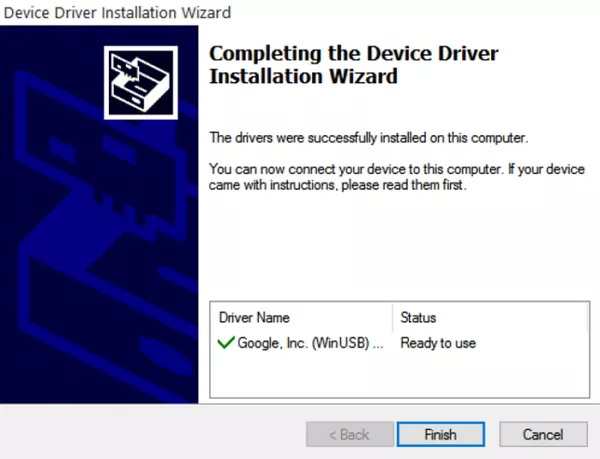 adb install completed