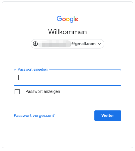 google account anmelden