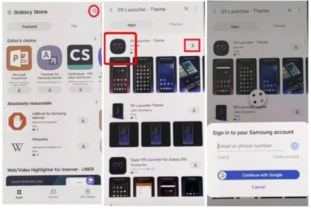 samsung a32 frp bypass without pc- install s9 launcher