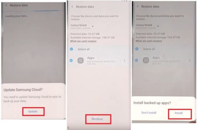 samsung a32 frp bypass without pc- restore installed apps to frp-locked device
