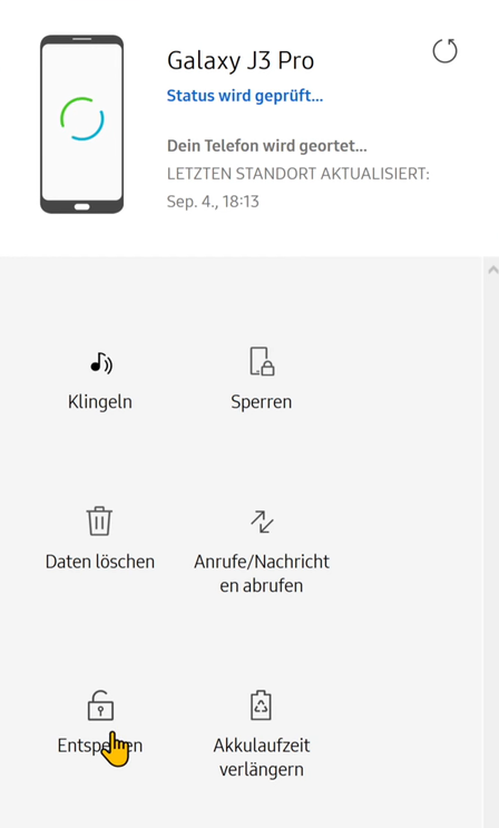 samsung entsperrungscode vergessen