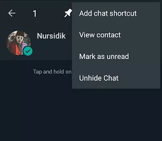 how to unhide chat in gb whatsapp
