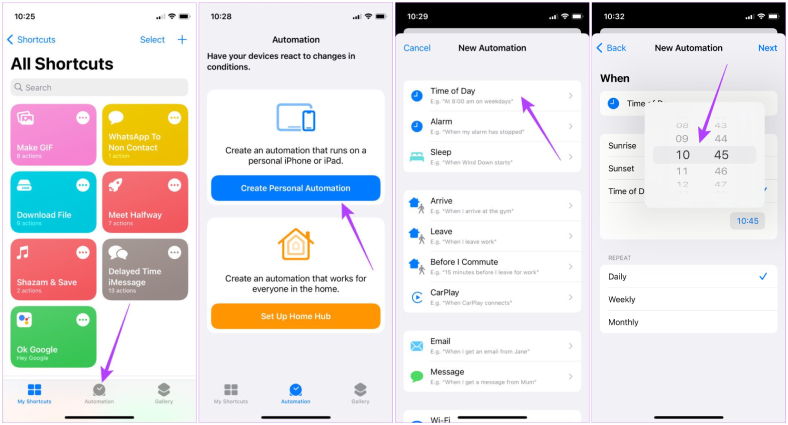 how to schedule whatsapp messages on android- schedule whatsapp messages on iphone with shortcuts