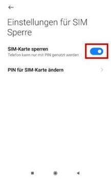 Xiaomi SIM-Karte entsperren