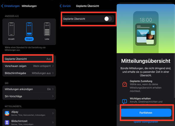 how to view cleared notifications on iphone - notification schedule summary