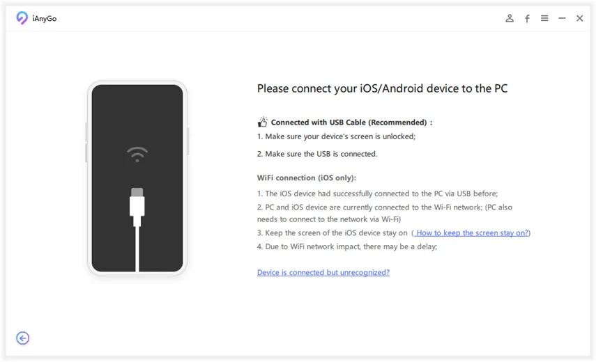 Verbinden Sie nun Ihr Telefon über ein USB-Kabel mit dem Computer