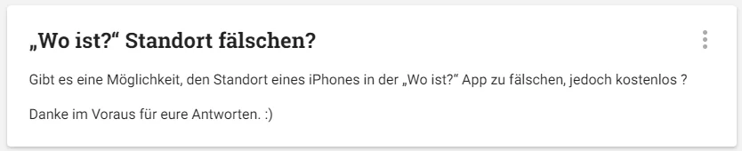 wo ist standort faken auf dem iphone