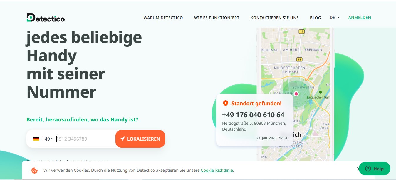 detectico app verwenden