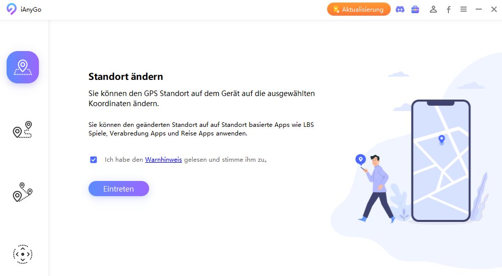 klicken sie standort aendern