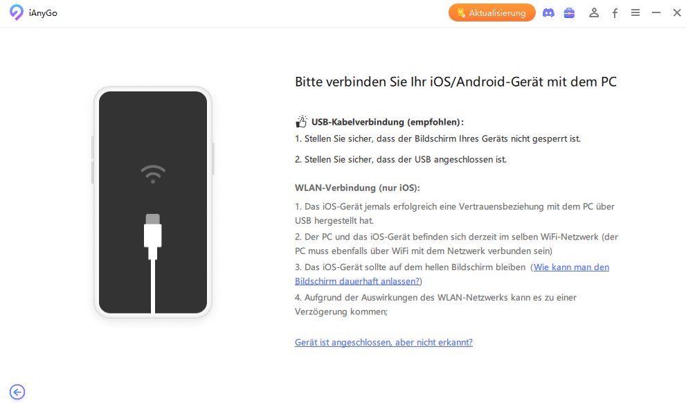 Ihr iPhone über ein USB-Kabel mit dem Laptop zu verbinden