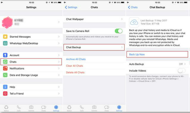 restore whatsapp from icloud