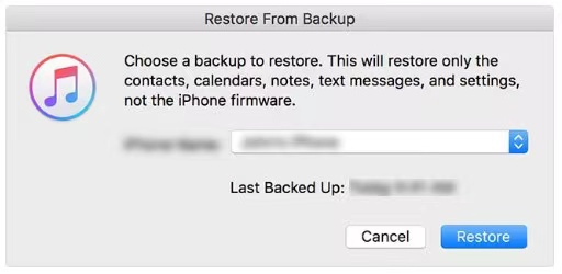 how to read deleted messages on whatsapp iphone via itunes backup - click restore